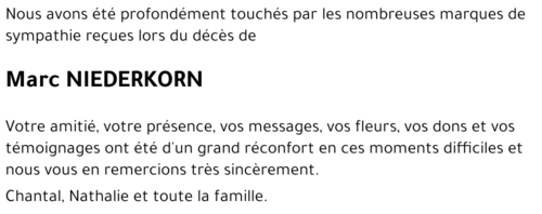Marc NIEDERKORN