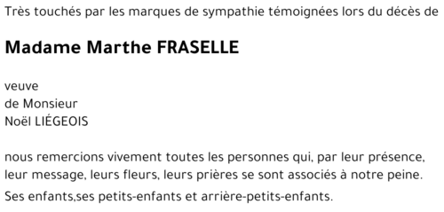Marthe FRASELLE