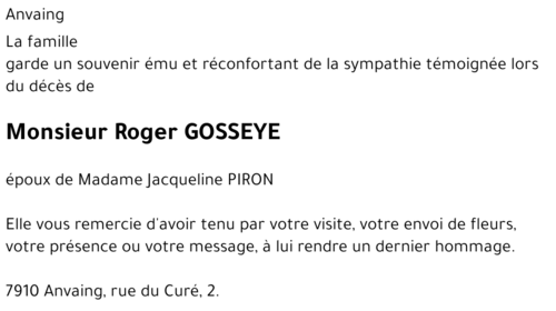 Roger GOSSEYE