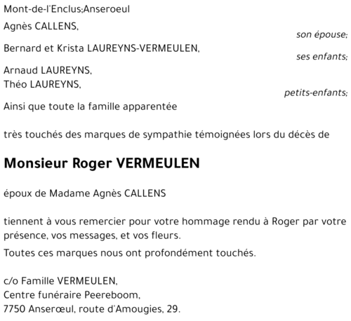 ROGER VERMEULEN