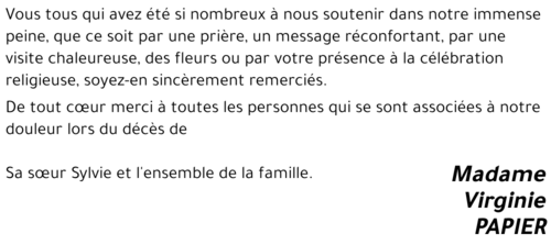 Virginie PAPIER