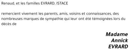 Annick EVRARD