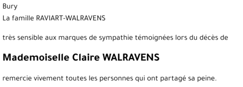 Claire WALRAVENS