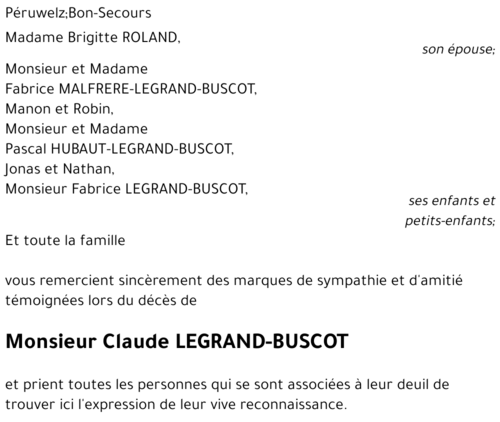 Claude LEGRAND-BUSCOT