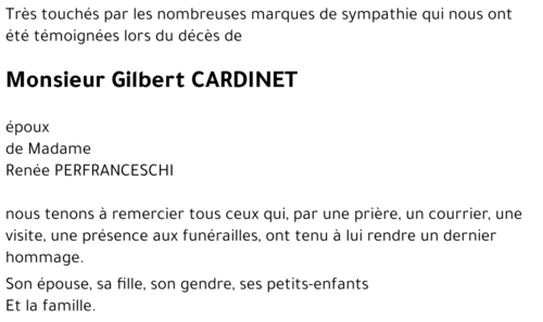 Gilbert CARDINET 