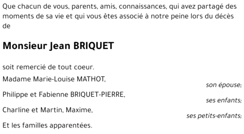 Jean BRIQUET