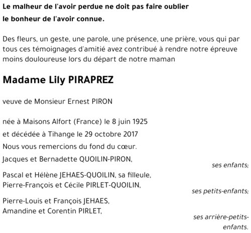 Lily PIRAPREZ