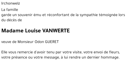 Louise VANWERTE