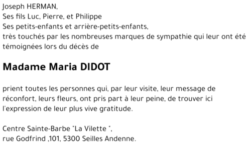 Maria DIDOT