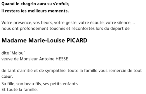 Marie-Louise PICARD