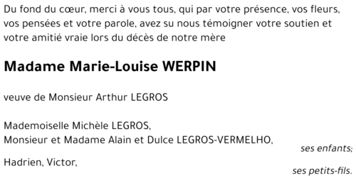 Marie-Louise WERPIN