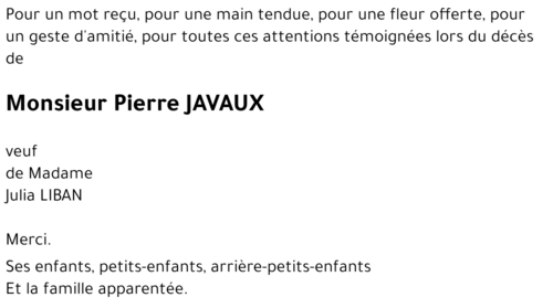 Pierre JAVAUX