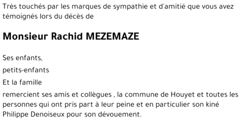 Rachid MEZEMAZE