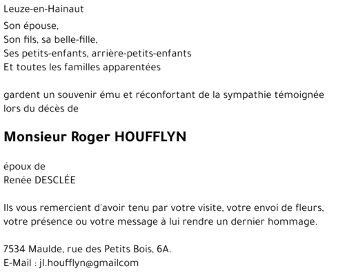 Roger HOUFFLYN