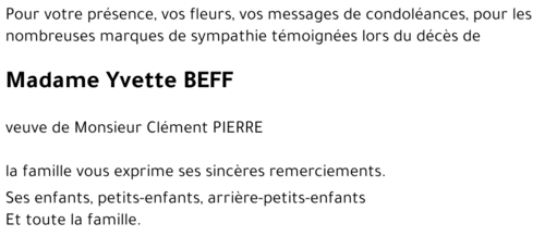 Yvette BEFF