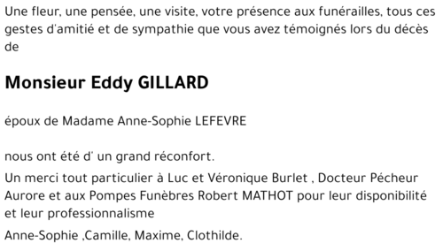 EDDY GILLARD