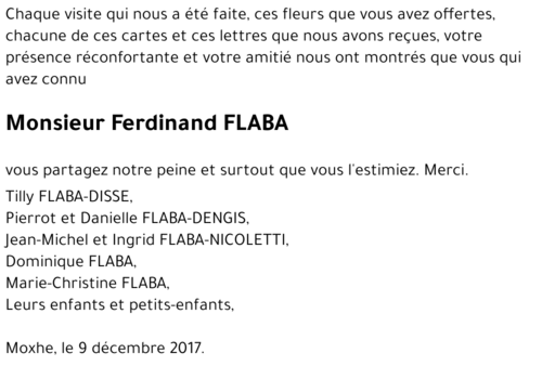 Ferdinand FLABA