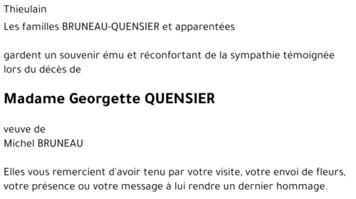Georgette QUENSIER