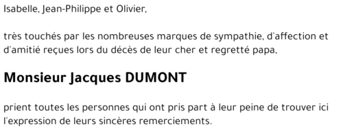 Jacques DUMONT
