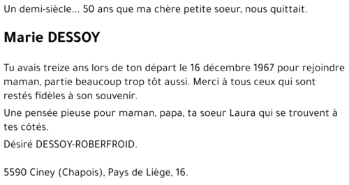 Marie DESSOY