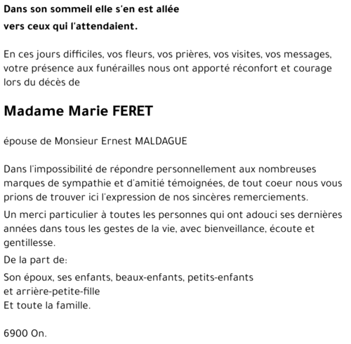 Marie FERET