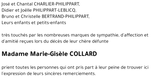 Marie-Gisèle COLLARD