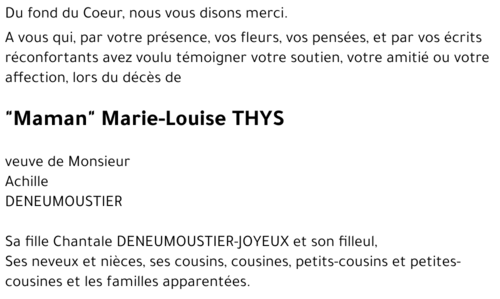 Marie-Louise THYS