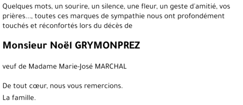 Noël GRYMONPREZ