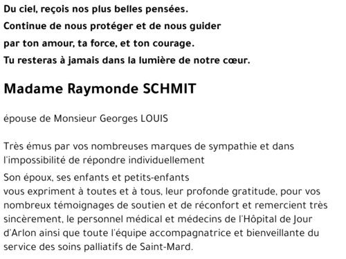 Raymonde SCHMIT