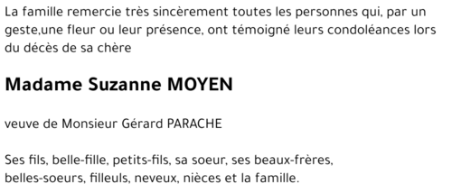 Suzanne MOYEN