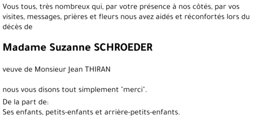 Suzanne SCHROEDER