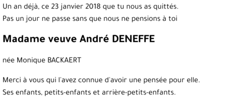 André DENEFFE