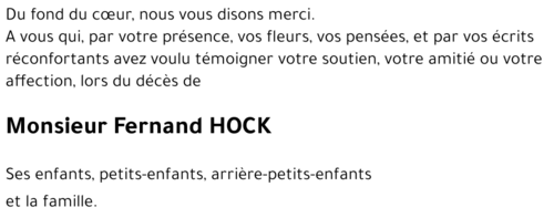 Fernand HOCK