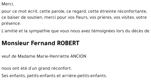 Fernand ROBERT