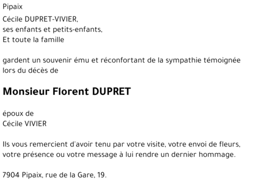 Florent DUPRET