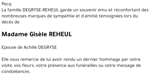 Gisèle REHEUL
