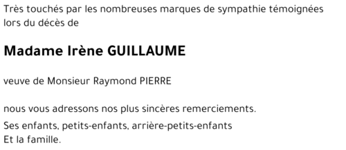 Irène GUILLAUME 