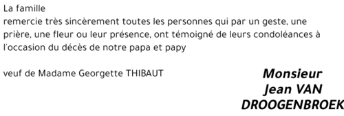 Jean VAN DROOGENBROEK 