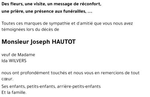 Joseph HAUTOT