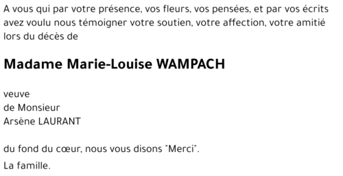 Marie-Louise WAMPACH