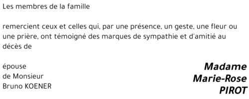 Marie-Rose PIROT