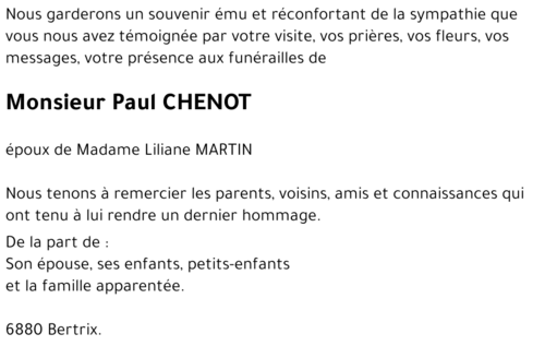 Paul CHENOT