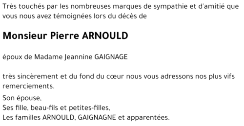 Pierre ARNOULD