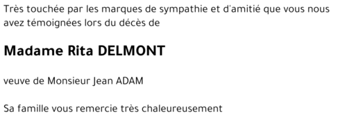 Rita DELMONT