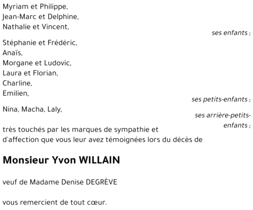 Yvon WILLAIN