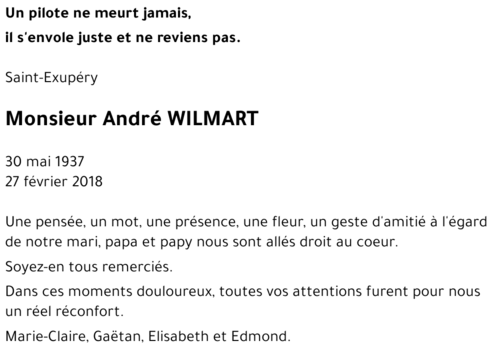 André WILMART