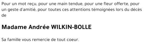 Andrée BOLLE