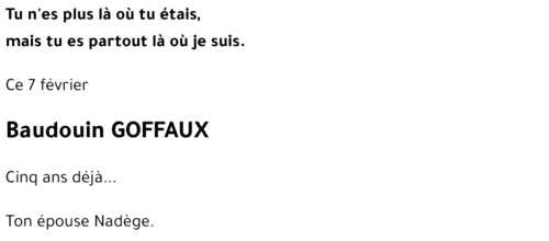 Baudouin GOFFAUX