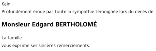 Edgard BERTHOLOME