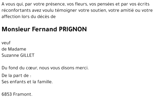Fernand PRIGNON